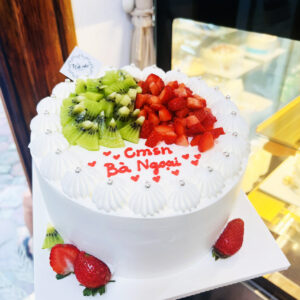 Bánh Sinh Nhật Trang Trí Trái Cây Đơn Giản the cati cake hà nội