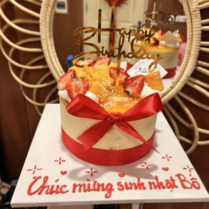 Bánh sinh nhật tặng bố the cati cake